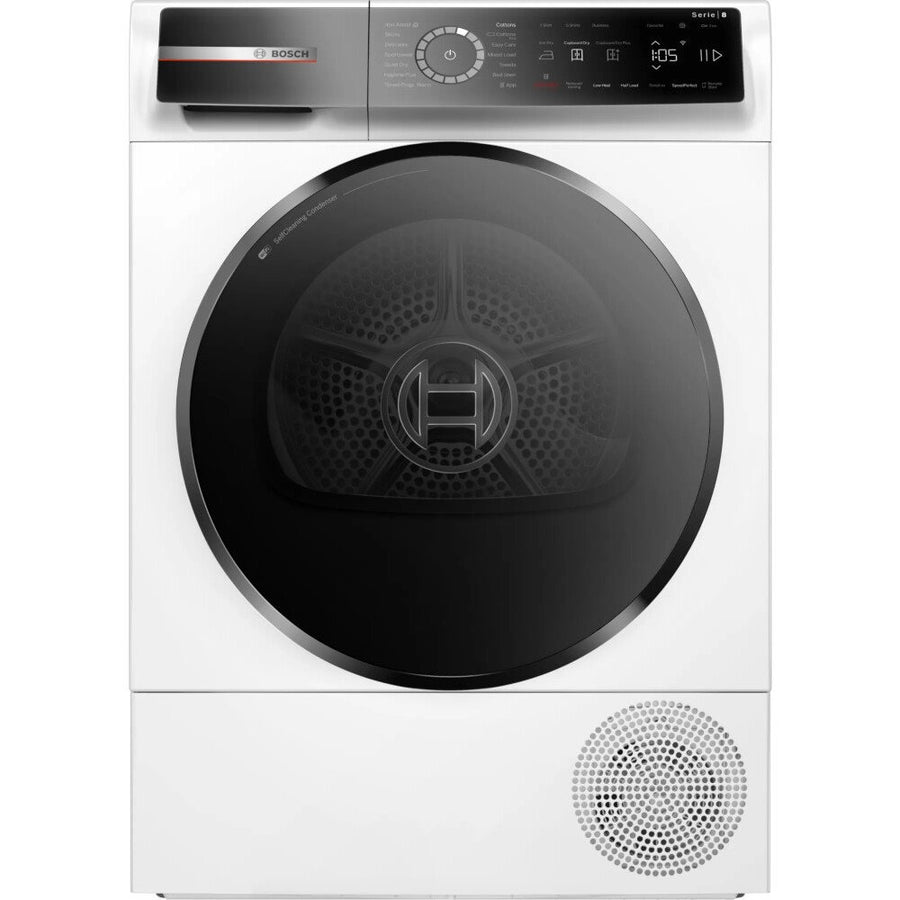 Bosch Series 8 WQB246C9GB 9Kg Heat Pump Tumble Dryer - White [Free 5-year parts & labour guarantee]