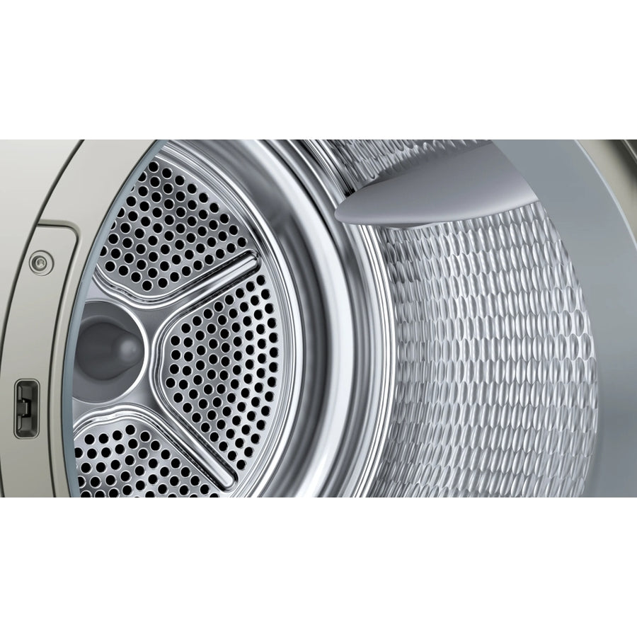 Bosch WQG245S9GB Series 6 9kg Heat Pump Tumble Dryer - Silver Inox [Free 5-year parts & labour guarantee]