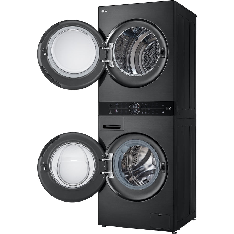 LG WT1210BBTN1 12kg/10kg 1400rpm Wash Tower - Black [Free 5-year parts & labour guarantee]