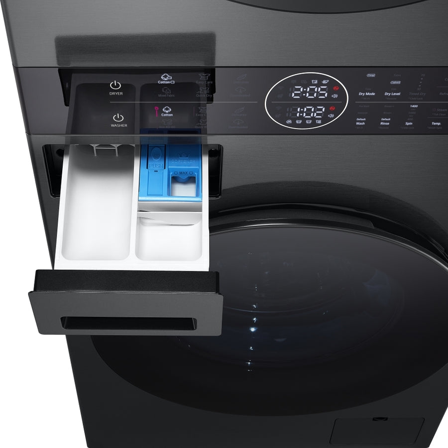 LG WT1210BBTN1 12kg/10kg 1400rpm Wash Tower - Black [Free 5-year parts & labour guarantee]