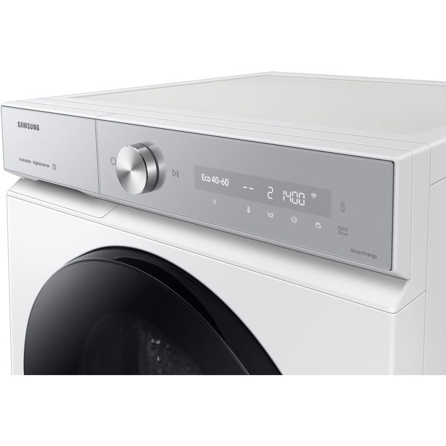 Samsung WW90DB8U95GHU1 Series 8 AI 9kg 1400rpm Washing Machine - White [Free 5-year parts & labour guarantee]