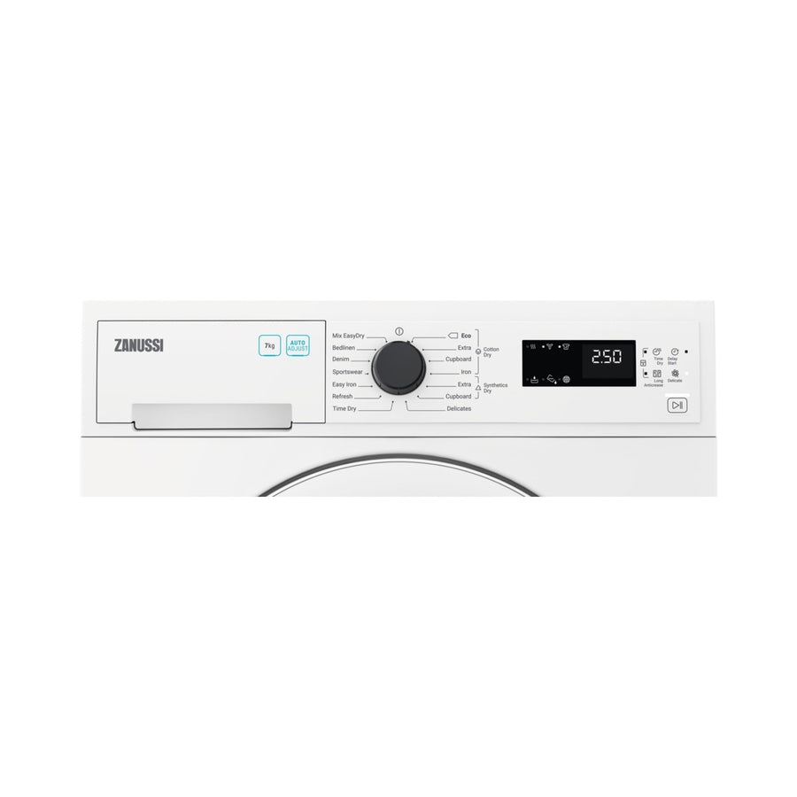 Zanussi ZDC72B4PW AutoAdjust 7kg Condenser Tumble Dryer - White