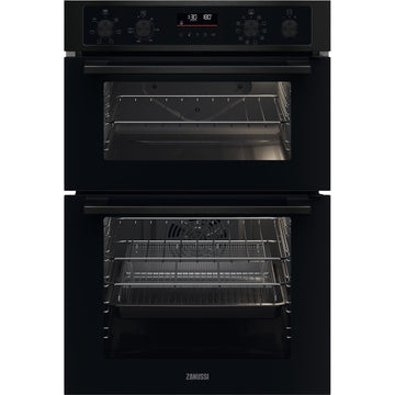 Zanussi Series 40 ZKCNA7KN AirFry Built-in Double Oven - Black