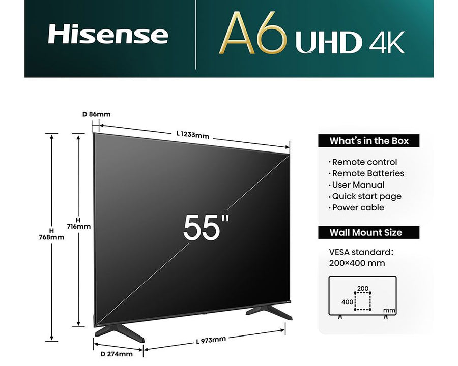 HISENSE 55A6NTUK 55