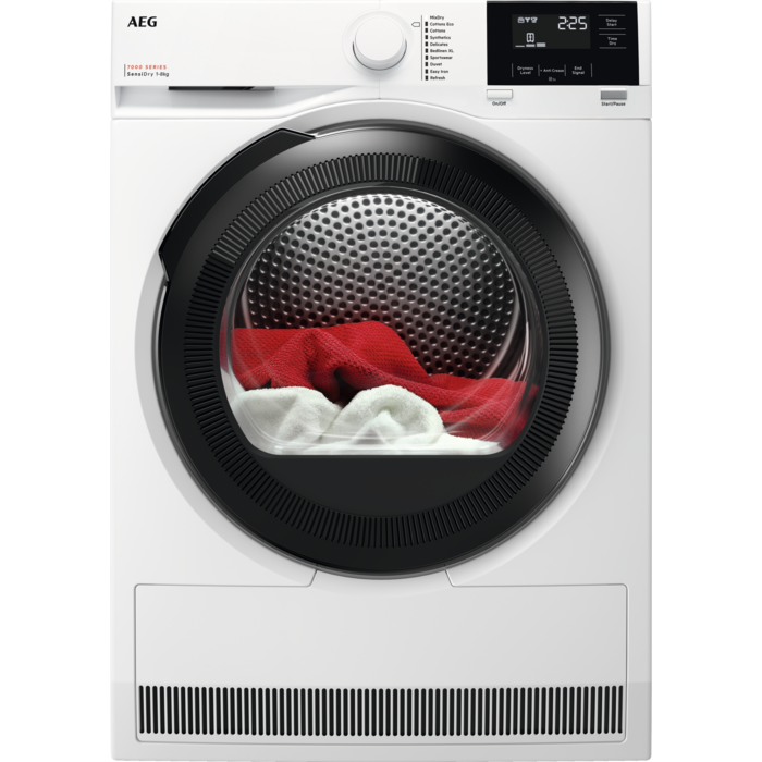 AEG 8kg SensiDry Heat Pump Condenser Tumble Dryer