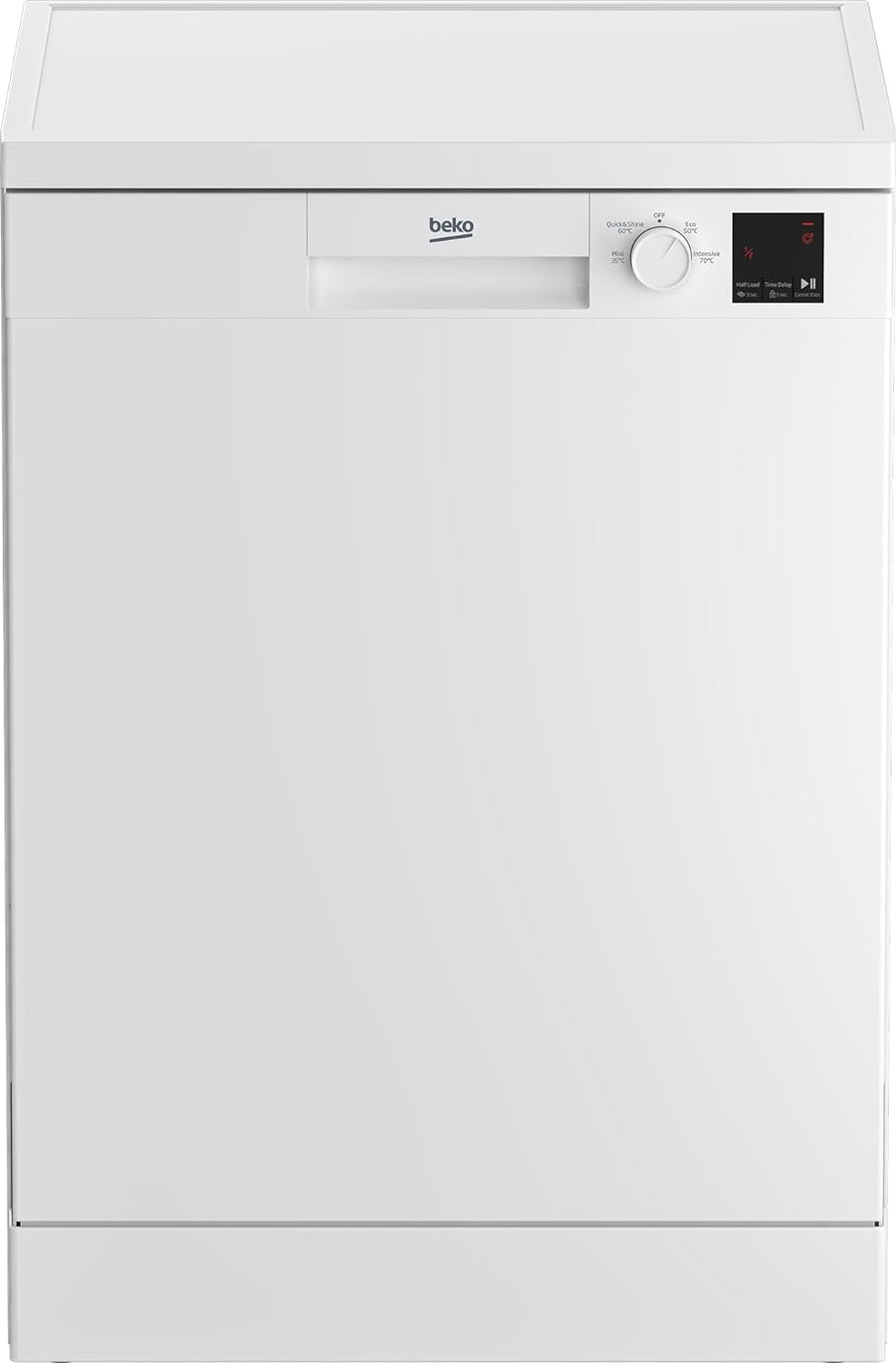 Beko DVN04X20W Freestanding 60cm Dishwasher 13-Place Settings - White