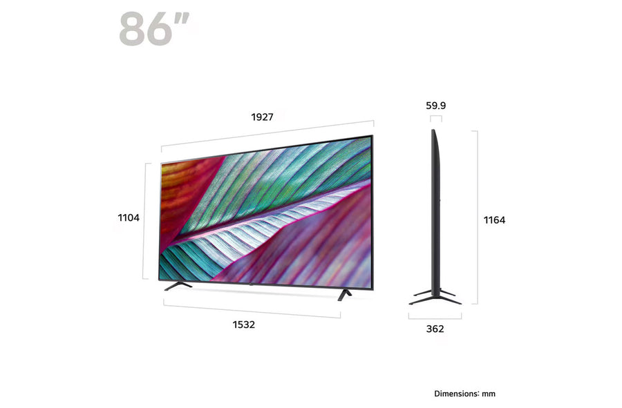 LG 86UR75006LB 86'' 4K UHD HDR Smart LED TV
