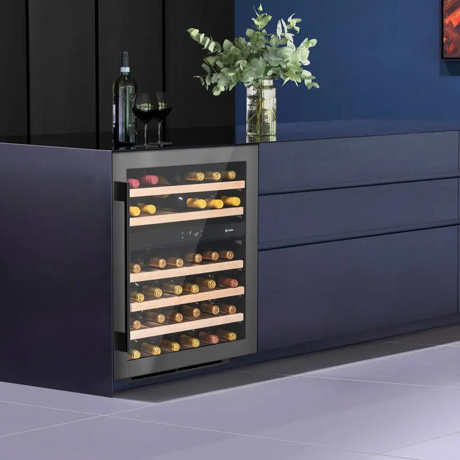 Caple WI635GM 60cm Dual Zone Wine Cooler - Gunmetal