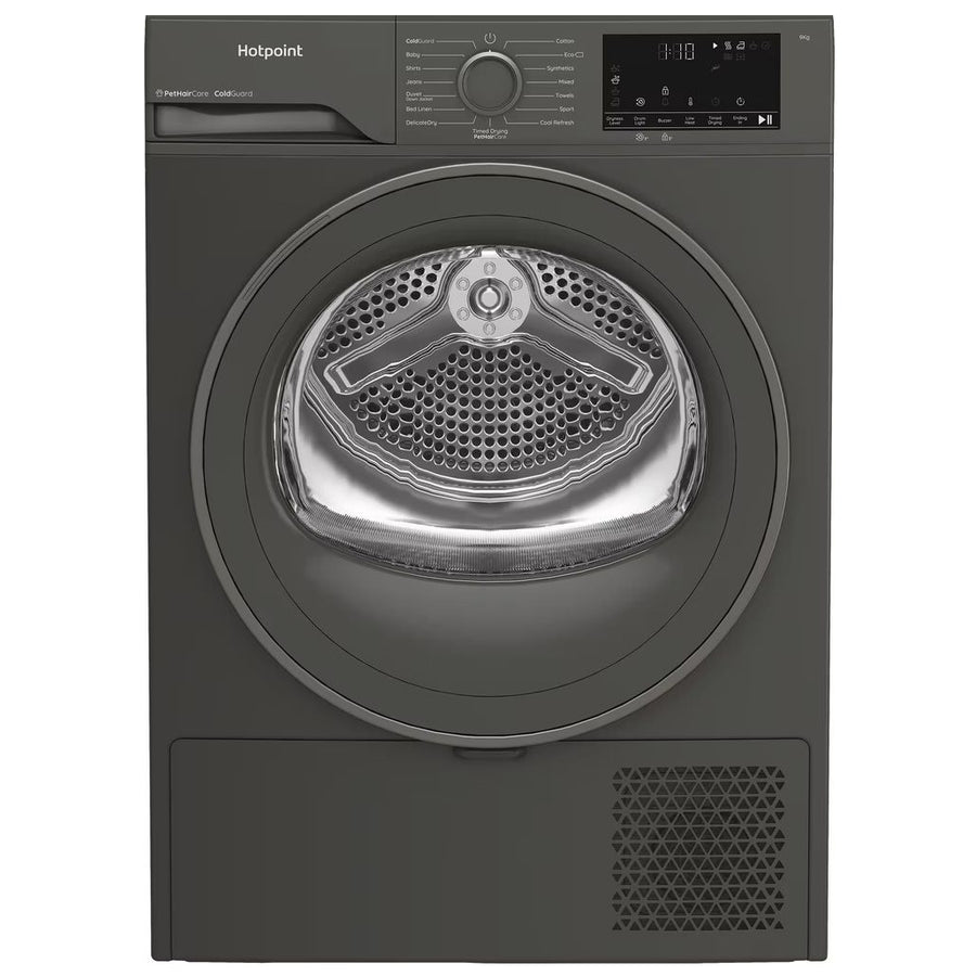 Hotpoint CHD93MGGUK 9kg Heat Pump Tumble Dryer - Graphite