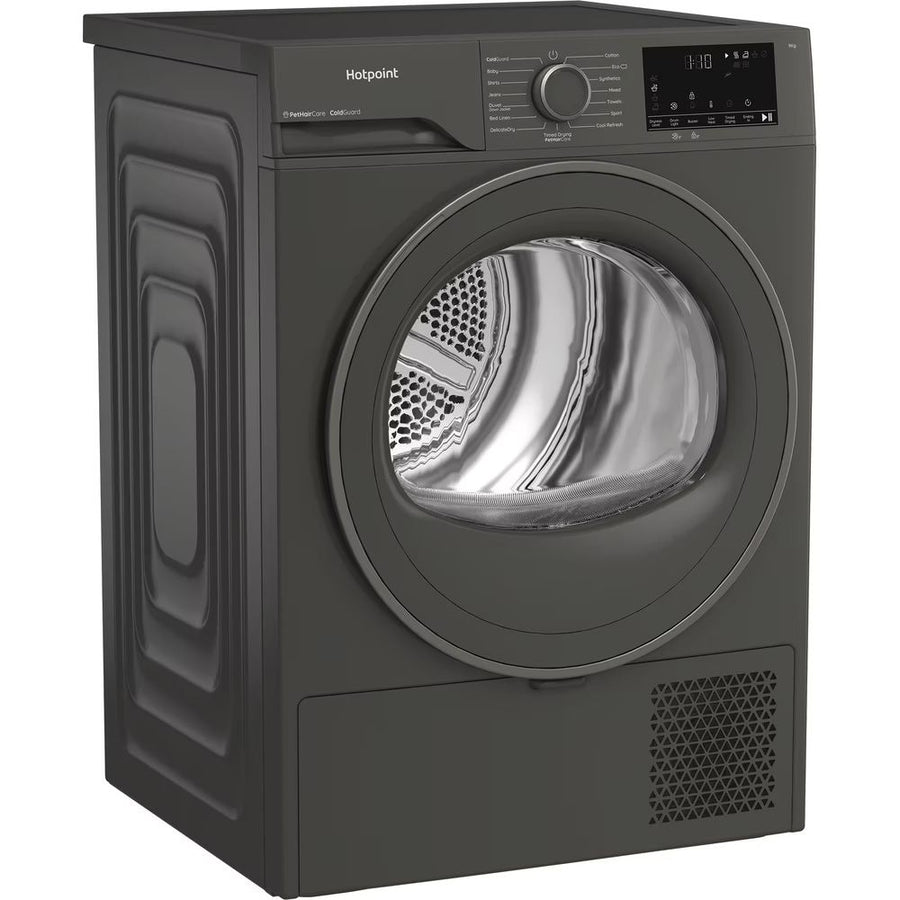 Hotpoint CHD93MGGUK 9kg Heat Pump Tumble Dryer - Graphite