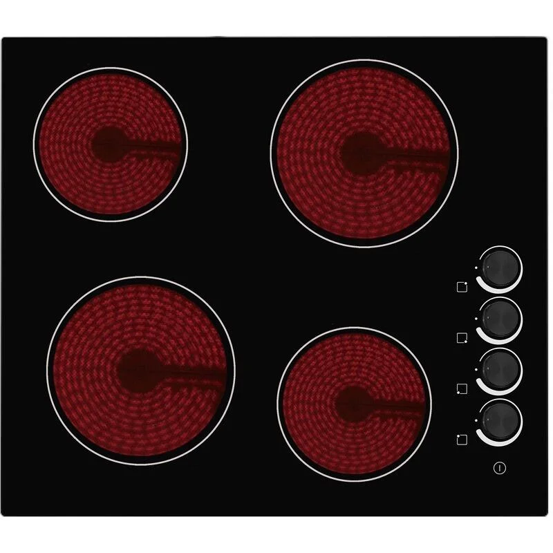 CATA UBCH60KCR 4 Zone 60cm Ceramic Hob With Knob Controls