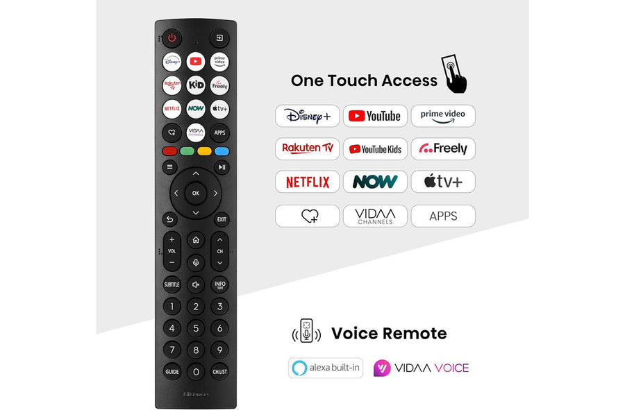 Hisense 55E77NQTUK 4K UHD HDR QLED TV with freely