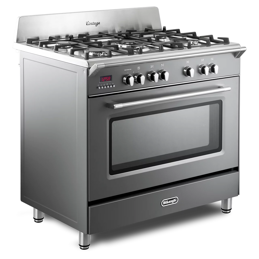 De'Longhi DVRS916DFSLATE 90cm Vintage range cooker in slate