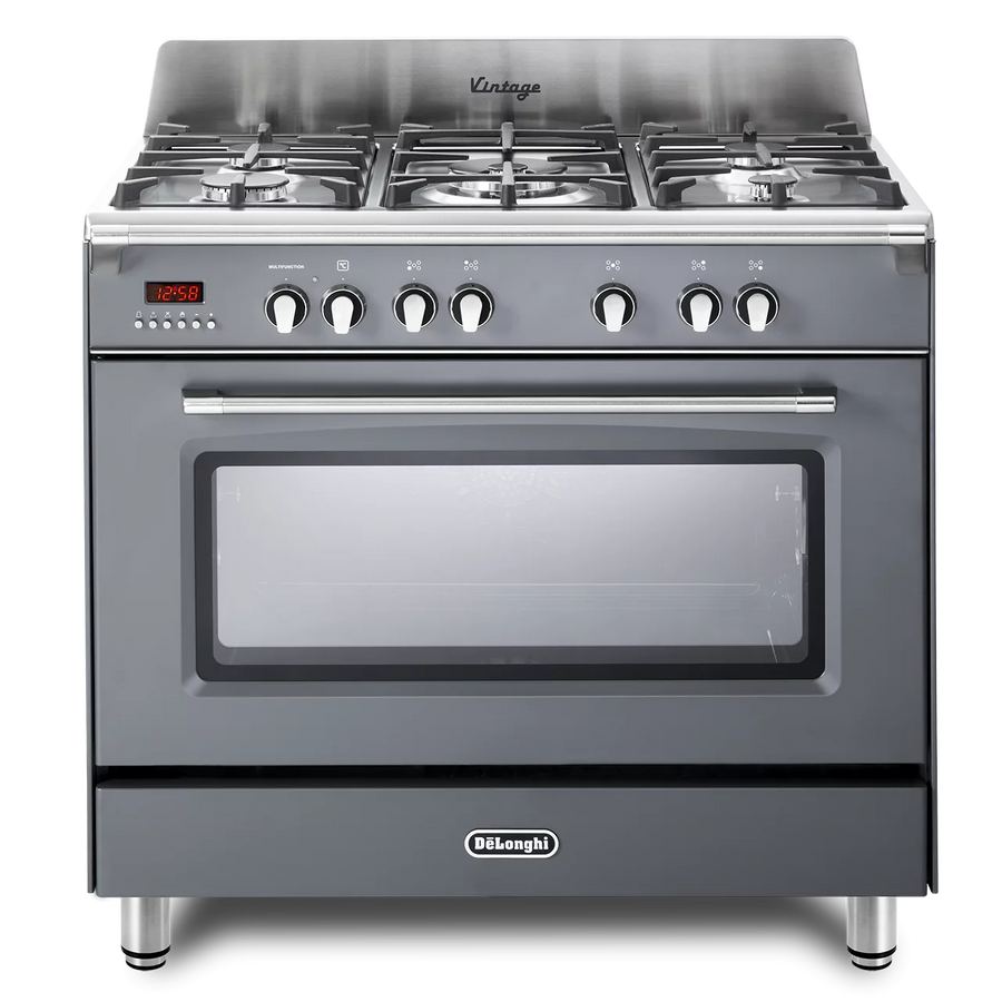De'Longhi DVRS916DFSLATE 90cm Vintage range cooker in slate