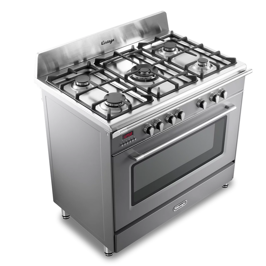 De'Longhi DVRS916DFSLATE 90cm Vintage range cooker in slate