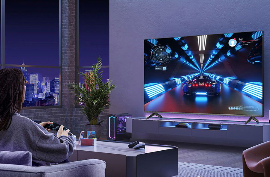 Hisense 55E77NQTUK 4K UHD HDR QLED TV with freely