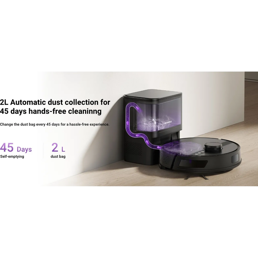 Eureka N6 plus NERN6PLUSBK Robotic Vacuum Cleaner - Black