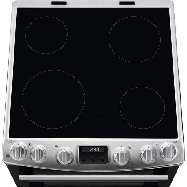 Electrolux LKR655200X 60cm Catalytic Lined Electric Ceramic Cooker - Stainless Steel
