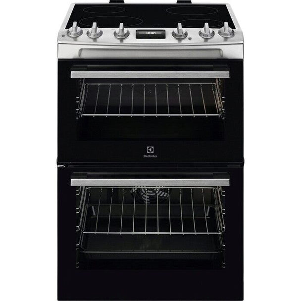 Electrolux LKR655200X 60cm Catalytic Lined Electric Ceramic Cooker - Stainless Steel