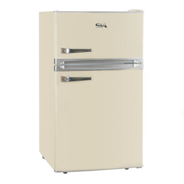 SIA RFM88C retro style mini fridge freezer - cream