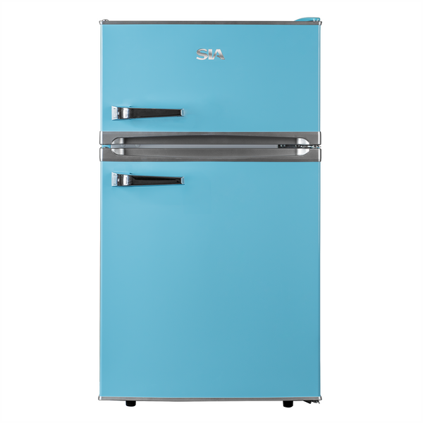 SIA RFM8PB freestanding retro mini fridge freezer - Blue