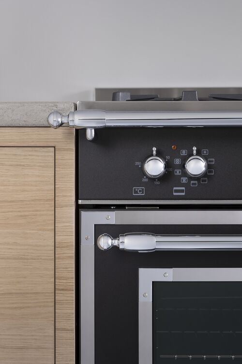 Bertazzoni HER126G2ENET Heritage series 120cm Twin oven Range Cooker - Nero Matt