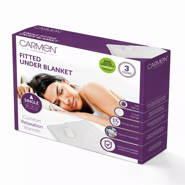 Carmen C81189 Single Fitted Underblanket With Deep Skirt