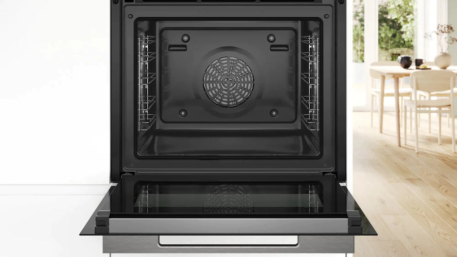 Bosch Series 8 HBG7741B1B built-in single oven w Pyrolytic cleaning - Black