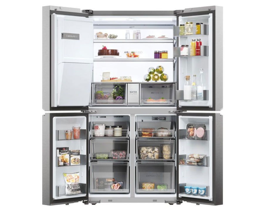 Haier HCR7918EIMP Cube Series Multi Door Platinum Plumbed American Fridge Freezer