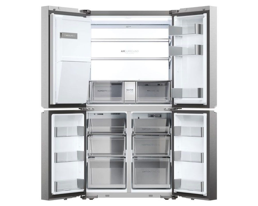 Haier HCR7918EIMP Cube Series Multi Door Platinum Plumbed American Fridge Freezer