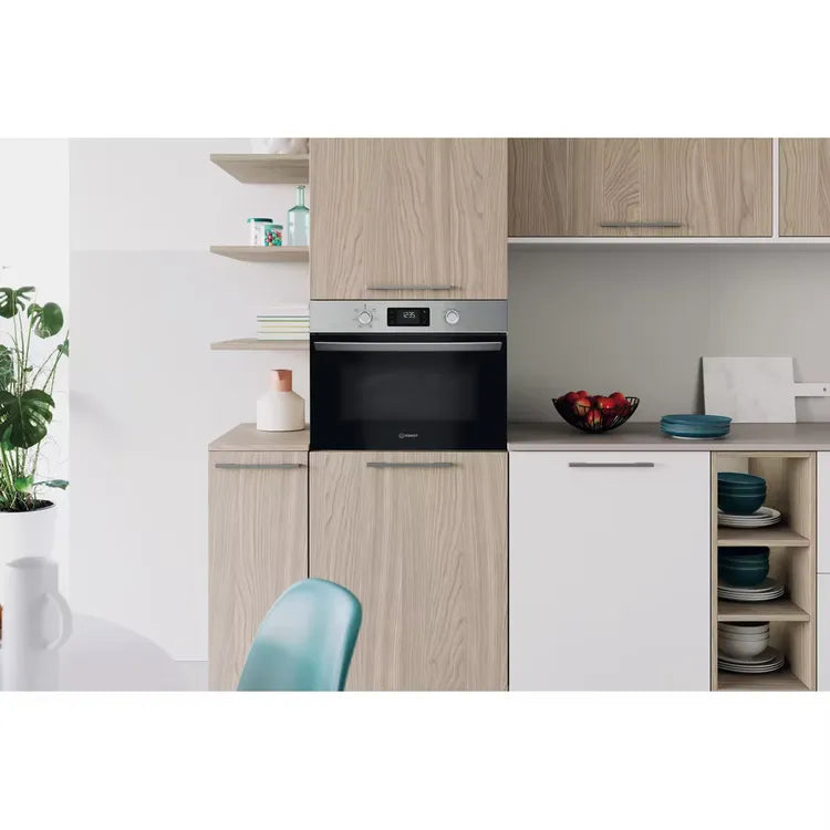 Indesit IP252RXUK Built-in Combination Microwave Oven - Stainless steel