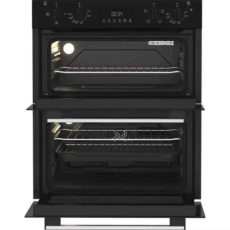 Indesit DUI10DB built-under double oven - Black