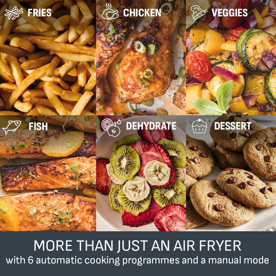 Tefal EY942DG1 Easy Fry Dual XXL Air Fryer - Stainless Steel, 11L