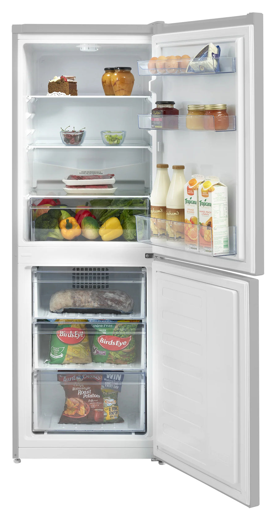 BEKO CFG4552S 50/50 Frost Free Fridge Freezer - Silver