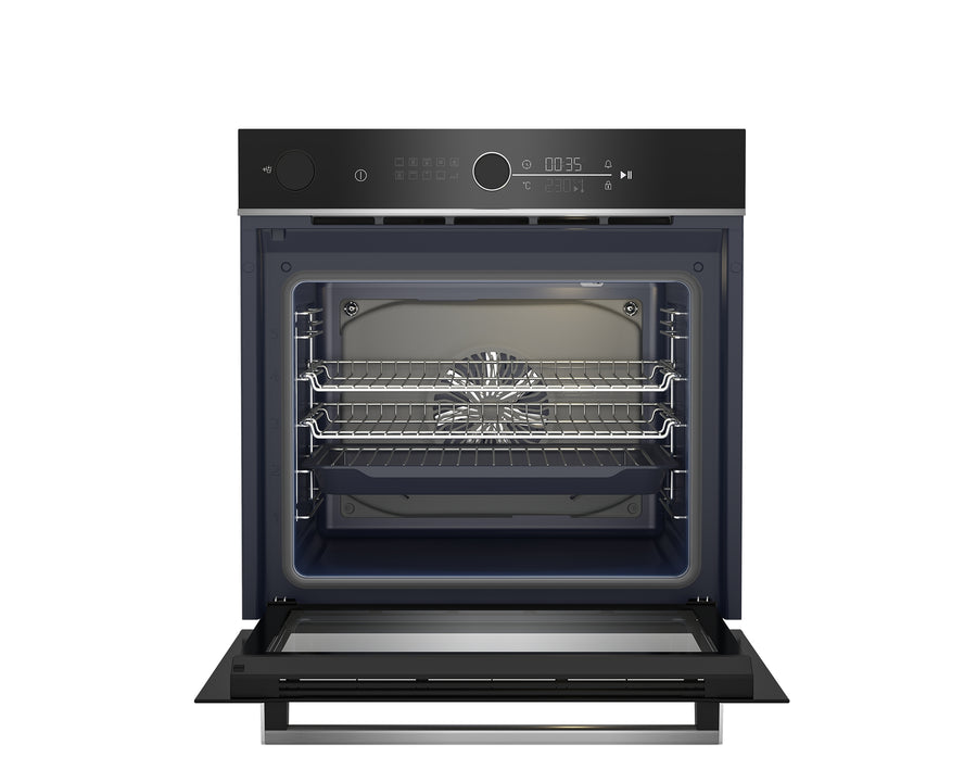 beko BBIS13400XC multifunction single oven in black 