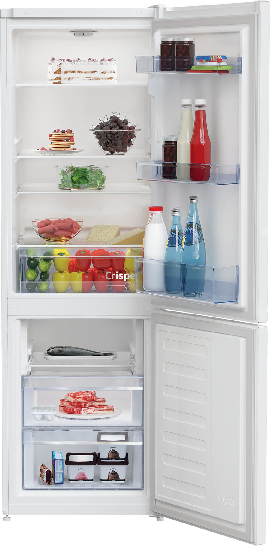 Beko CSG4571W Freestanding 60/40 Fridge Freezer In White