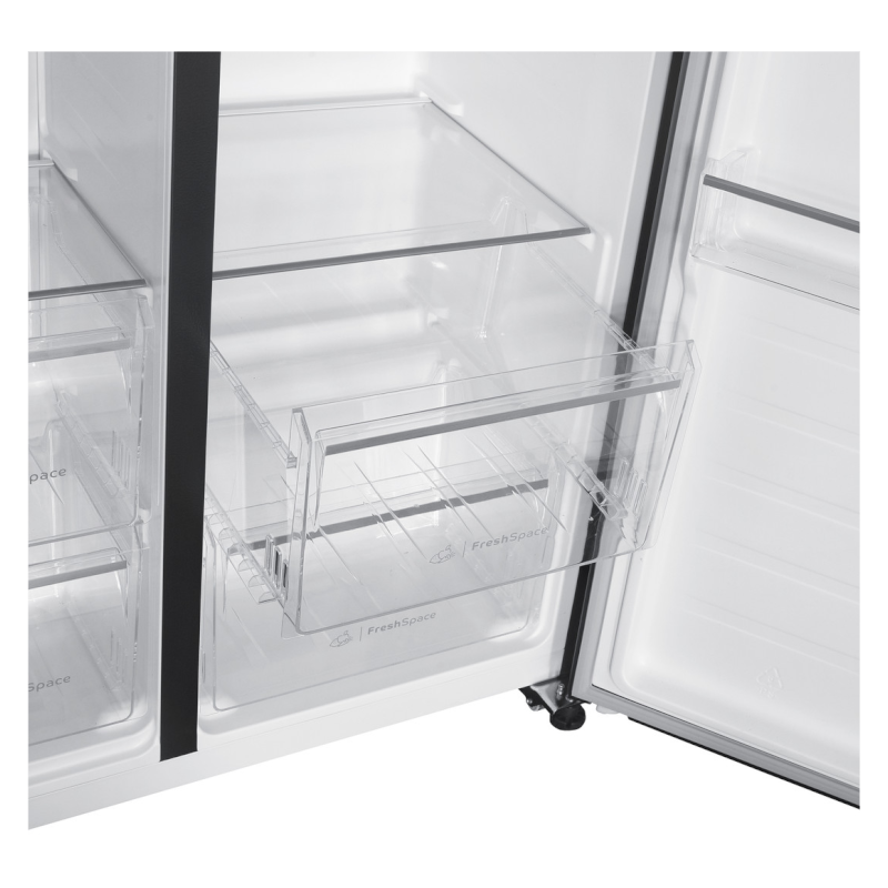 Indesit INGF6441XP4UK Total No Frost American Style Fridge Freezer - Inox