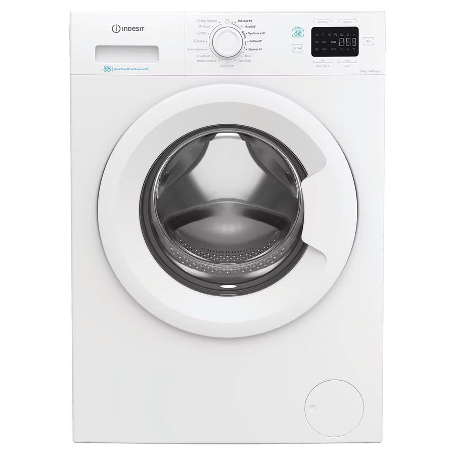 Indesit IP1046PUSHGOUK 10kg 1400rpm Push&Go Washing machine - white