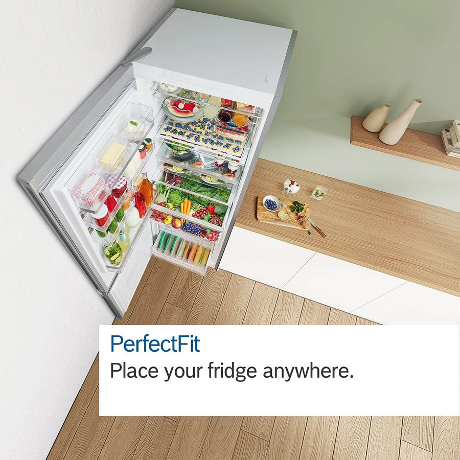BOSCH Series 4 KGN39VXBT 70/30 Frost Free Fridge Freezer - Black Steel