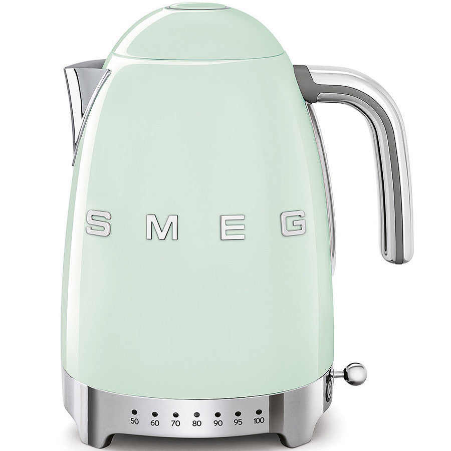 Smeg KLF04PGUK Variable temperature 50s style kettle - Pastel Green
