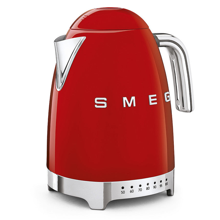 Smeg KLF04RDUK Variable temperature 50s style kettle - Red