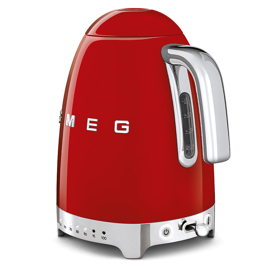 Smeg KLF04RDUK Variable temperature 50s style kettle - Red