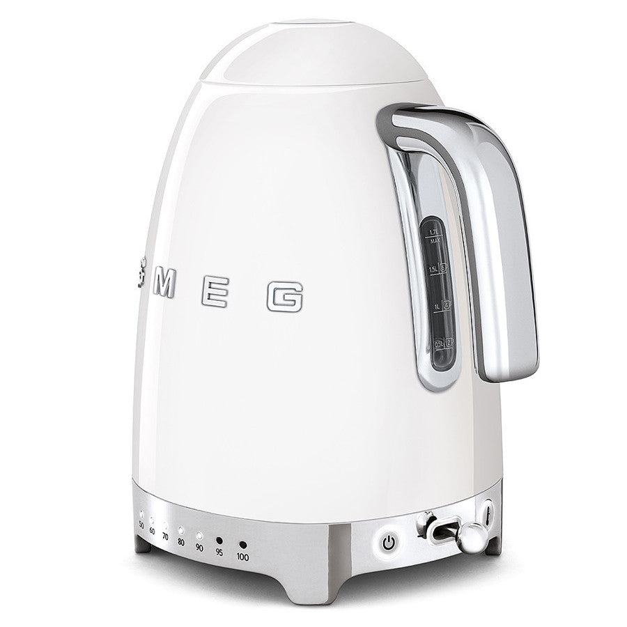 Smeg KLF04WHUK Variable temperature 50s style kettle - White