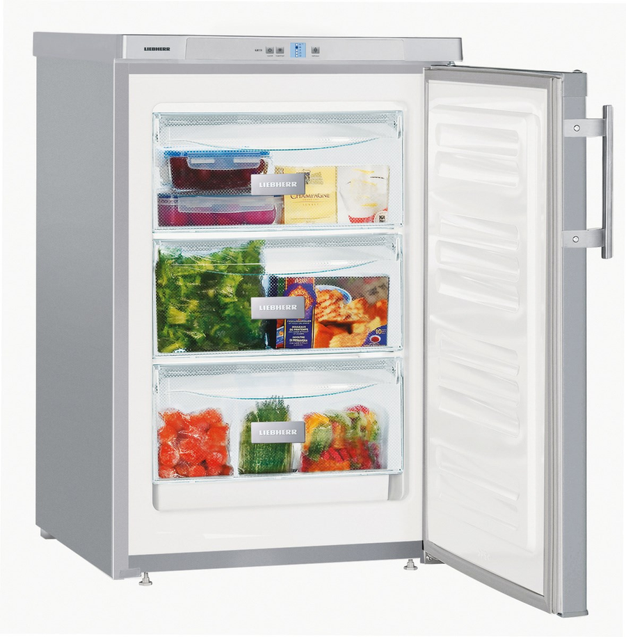 Liebherr Gsl 1223 Premium LowFrost Undercounter Freezer - Silver
