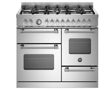 Bertazzoni MAS106L3EXC 100cm Dual Fuel Triple Oven Range Cooker - Stainless steel
