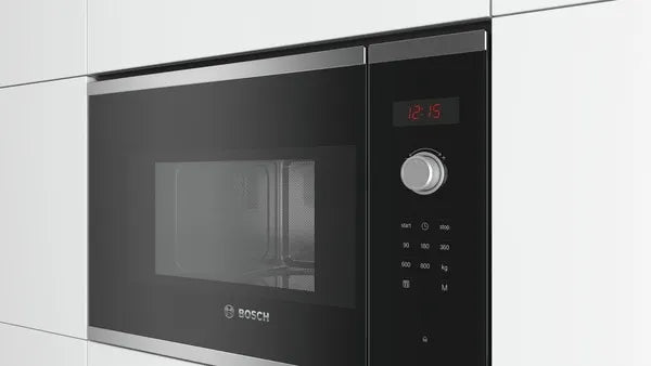 Bosch BFL523MS0B Series 4 Built-In 800W Microwave - Stainless Steel
