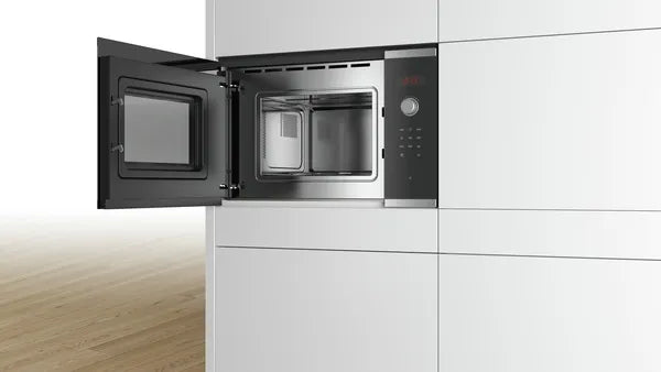 Bosch BFL523MS0B Series 4 Built-In 800W Microwave - Stainless Steel