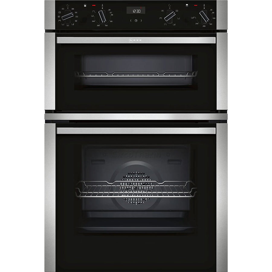 Neff N50 U1ACE5HN0B CircoTherm® Built-In Double Oven Stainless Steel with EasyClean® [LAST ONE]