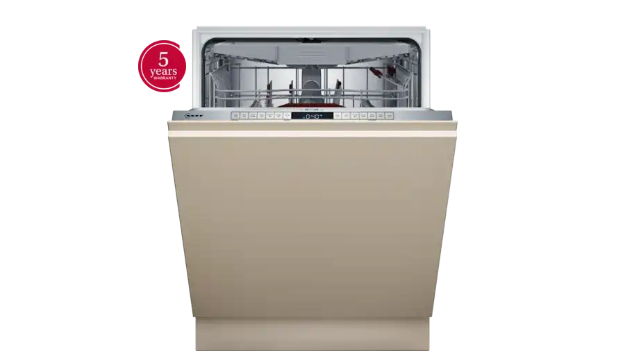 Neff N50 S155ECX07G Fully Integrated 14-Place Settings Dishwasher - TimeLight® [Free 5-year parts & labour guarantee]