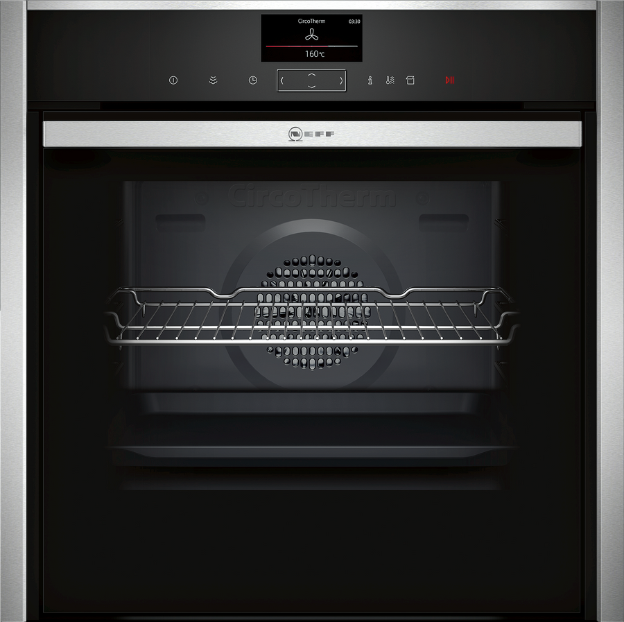 Neff N90 B47CS34H0B Built-in Slide&Hide®  single oven with Cooking Assistant